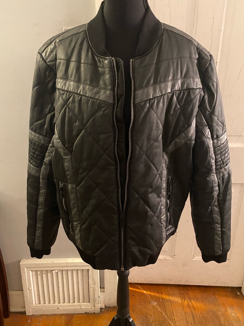 Calvin Klein Jeans Black Quilted Bomber Jacket